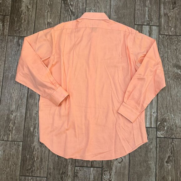 Polo Ralph Lauren Mens Orange Chambray Dress‎ Shirt Button Long Sleeve Vtg 16.5 - Picture 5 of 6